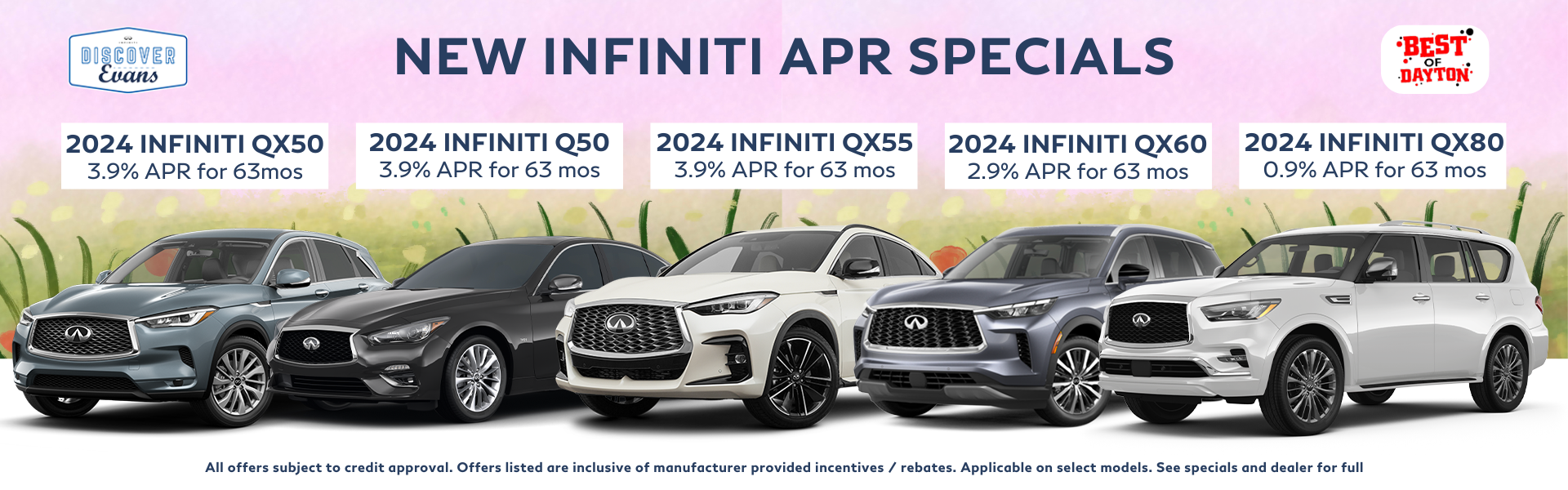 INFINITI New Car APR Specials