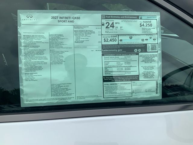 2027 INFINITI QX60 Sport AWD