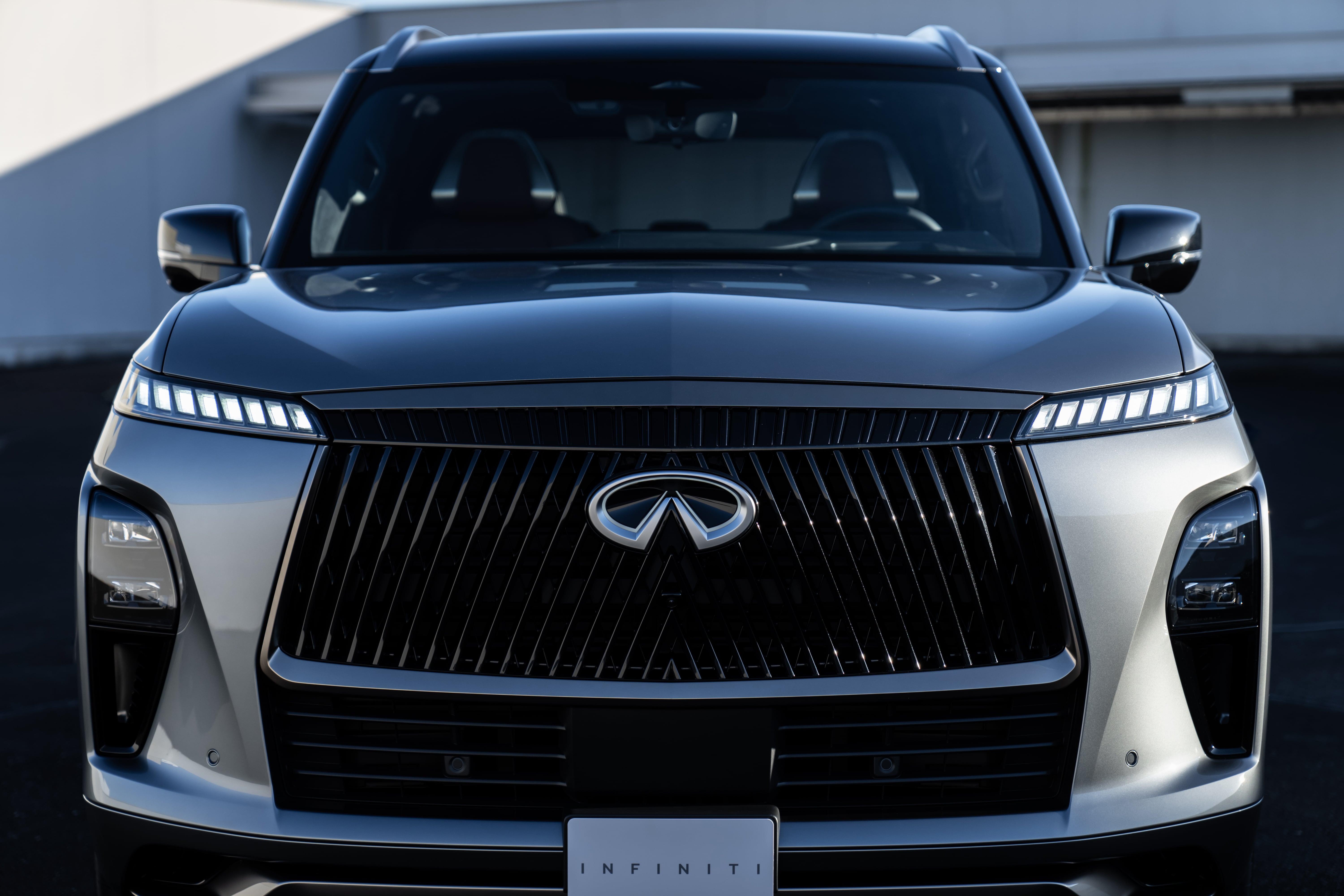 2025 INFINITI QX80 grille and logo