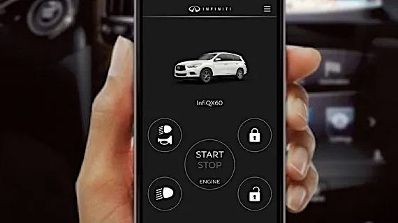 INFINITI Intouch(TM) used on a phone in Dayton, OH